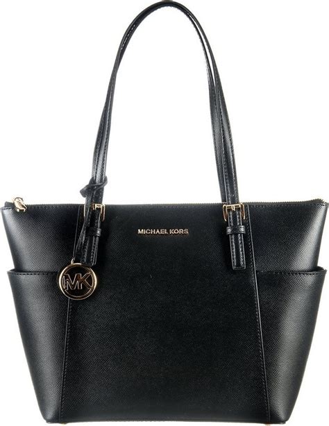 shopper taschen michael kors damen leder schwarz und gold|Shopper und Reisetaschen aus Leder .